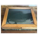 Display Case- felt fabric Lined- fiberglass lid