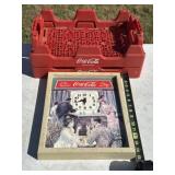 Coca Cola Wall Clock & Bottle Carriers