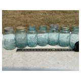Blue Canning Jars- Ball, Atlas