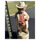 WC Fields Bourbon Whiskey Decanter Empty
