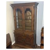1pc Lighted China Cabinet- glass Shelves-