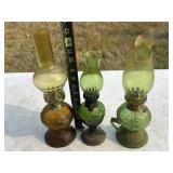 Hong Kong Oil Lamps- damaged chimneys