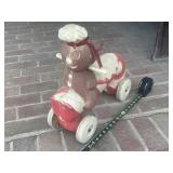 1973 Gingerbread blow mold ride On Toy Worcester