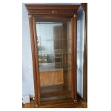 Lighted Curio Cabinet- glass Shelves-