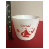 McKee Milk Glass Cereal Bowl