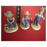 1985 & 1998 Homco Denim Day Figurines