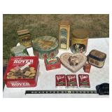 Assortment of Tins including Velvet Tobacco