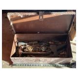 Heavy Steel Box & Contents