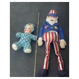 Vintage Rubber Face Baby, Uncle Sam