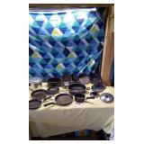 Assortment of pans and skillets