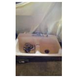 Cast iron sink only,2 wheel cart not included