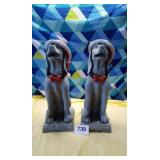 2 Christmas dogs decorations approximately 29 in