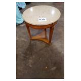End table marble top