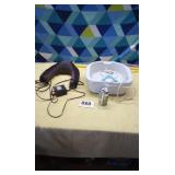 Neck massager and foot bath