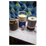 Coleman water jug,, purifier, metal can
