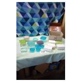 Assortment of plastic containers