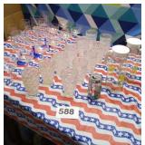 Assortment of glassware