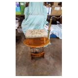 Lamp and foot stool
