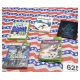 Xbox 360 games and a wii game