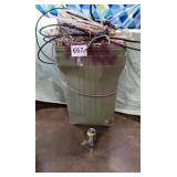 Trashcan full of junk wire