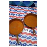 2 cast iron skillets no.8