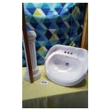 Pedestal sink and base