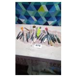 Assortment of knives and utensils