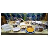 Assortment of dishes and vases