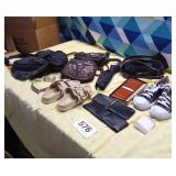 Shoes,purses,wallets,jewelry and belts