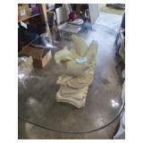 Dolphin glass table top