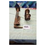 Trailer jack and strap rachet