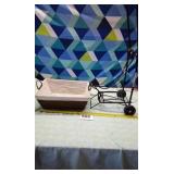 Basket and computer bag cart