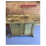 24.5 x 48 x 34 tall heavy work bench cabinet with