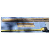 Yard sticks and rulers from Marshallï¿½s Market and