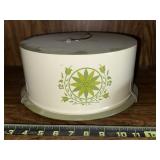 vintage Decoware metal cake carrier