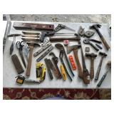 Tools- Ridgid Pipe Wrench, Channel Locks, Hammer,