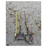 Two shovels