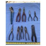 Channel Locks, needle nose pliers, cutters and