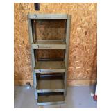 5 shelf plastic shelf