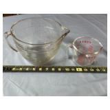 8c. Anchor Hocking Batter Bowl, Pyrex measuring