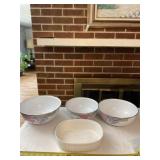 GMI bowl set and CorningWare French White dish