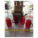 Red jar glasses established 1893