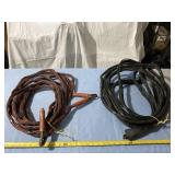 Two sets of jumper cables