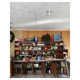 All contents of shelves upper and lower only not
