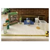 Gatorade  water bottle, carry cups with  lids and