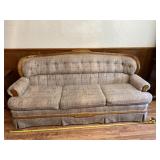 Crest line couch with some stains  82 w x 36 t x