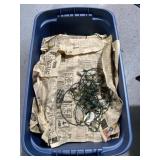 Tote full of Christmas lights