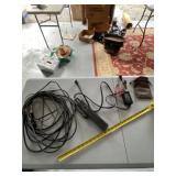 Battery charger, power strip and extension cord