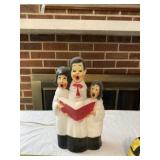 Vintage blow mold of Christmas Carolers - lights