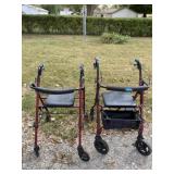 Two Invacare walkers
